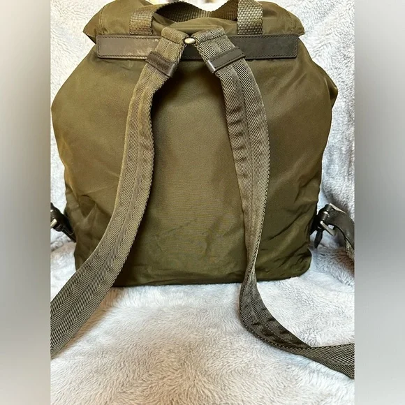 Prada Green Tessuto Nylon Backpack - Picture 3 of 16